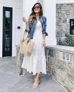 amazon white eyelet maxi dress for summer 2021