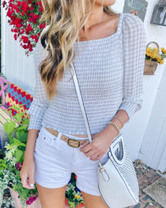 cute gingham print tops for summer on pinteresting plans fashion blog