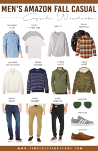 mens amazon fall casual minimalist capsule wardrobe 2020