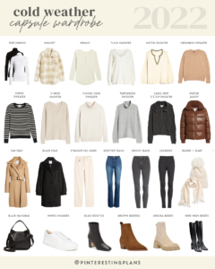 minimalist winter capsule wardrobe 2022 from nordstrom