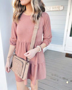 long sleeve babydoll dress for spring 2021
