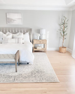 simple modern master bedroom decor ideas with gray walls