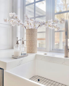 amazon faux cherry blossom stems kitchen sink decor