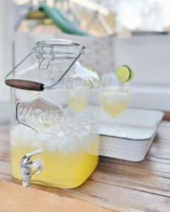 gallon glass beverage dispenser - outdoor party hosting essentials