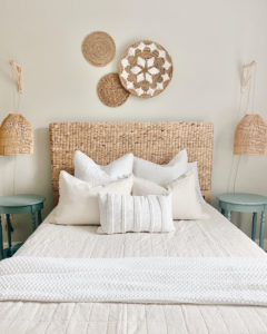 how to make short term rental feel like home - modern coastal bedroom