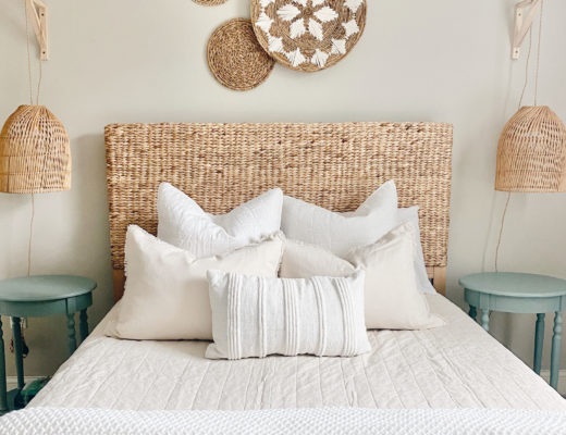 how to make short term rental feel like home - modern coastal bedroom
