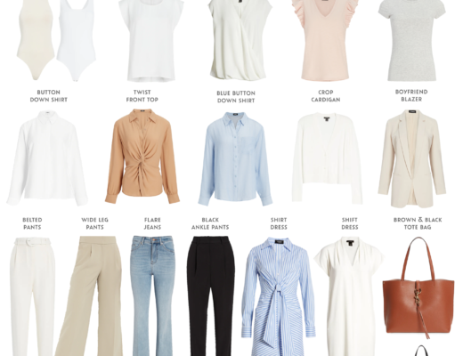 business casual summer capsule wardrobe for work from nordstrom and express 2022