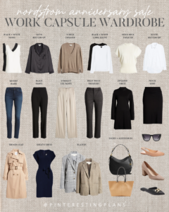 nordstrom anniversary sale 2023 fall workwear capsule wardrobe