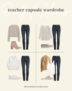 dark wash skinny jean fall outfit ideas for teachers 2022