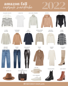 amazon fall capsule wardrobe 2021 on pinteresting plans fashion blog
