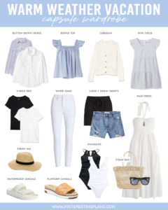 what to pack for warm weather destination vacation 2022