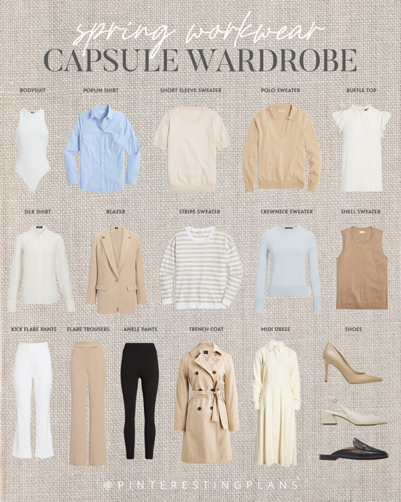 Spring 2023 Capsule Wardrobe for Work | Versatile Work Outfits