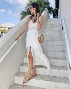 amazon white eyelet maxi summer dress