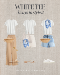 Three ways to style a classic white tee for summer 2025.