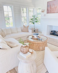 maiden home sofa in modern coastal neutral living room