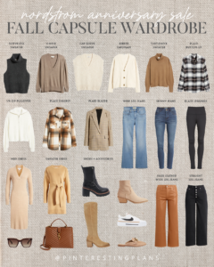 nordstrom anniversary sale 2023 fall casual capsule wardrobe on pinteresting plans fashion blog