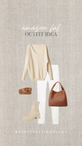 neutral fall outfit idea from amazon 2023