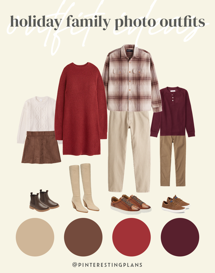 3 Holiday Family Photo Outfit Ideas 2022 - Pinteresting Plans