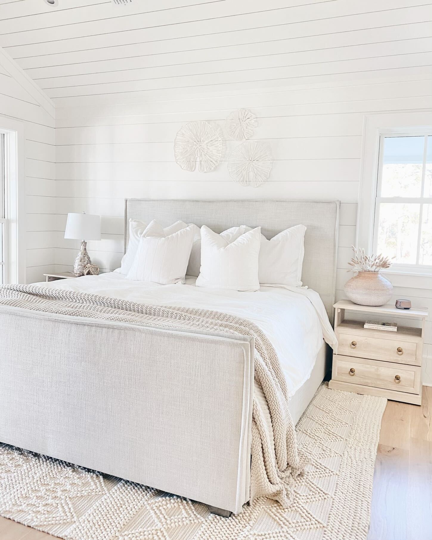 bernhart upholstered neutral king sized bed from wayfair
