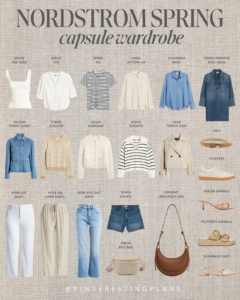 Spring capsule wardrobe 2025 from Nordstrom on Pinteresting Plans fashion blog