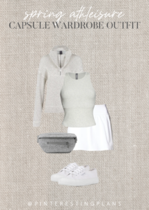 athleisure spring outfit idea for pickleball, golf or tennis