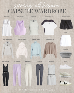 spring athleisure capsule wardrobe 2023 from pinteresting plans