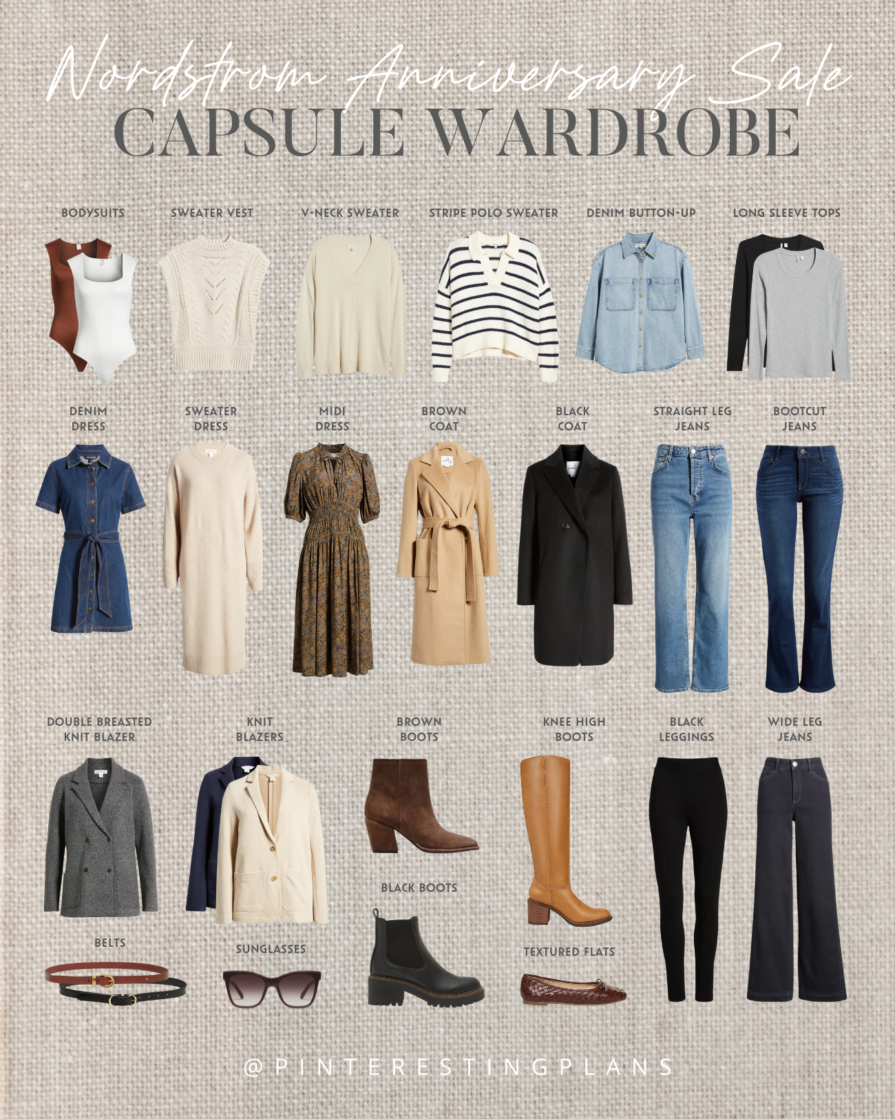 nordstrom anniversary sale 2024 fall casual capsule wardrobe on pinteresting plans fashion blog