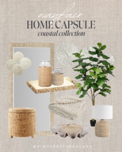 coastal decor for a capsule home from wayfair
