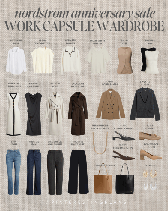 Nordstrom Anniversary Sale 2025 Fall Workwear Capsule Wardrobe